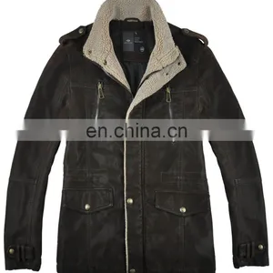2015 Lastest Fashion Handsome Lamb Leather Jacket thumbnail-1