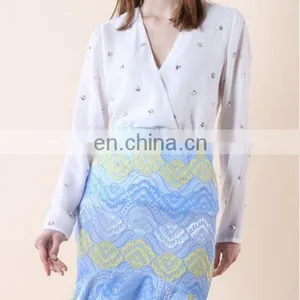 Dazzling Sequin Dots Wrapped Top thumbnail-2
