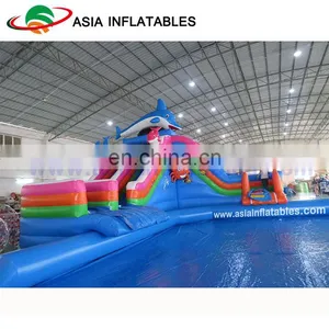 Portable Aqua Park ,Large Seaworld Inflatable Water Park With Swimming Pool thumbnail-2