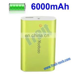 Aluminium Alloy Shell Portable Universal 6000mAh External Battery Charger Mobile Power Bank for Smart Phone thumbnail-1