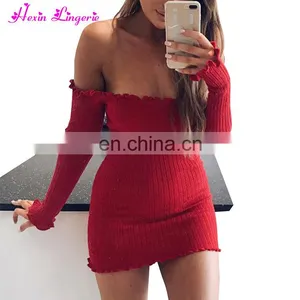 Wholesale Red Lowbust Pack Hip Sexy Bodycon Party Dresses Women Ladies thumbnail-1