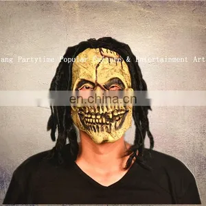 Carnival Halloween Party Latex Full Head Skeleton Wights Mask thumbnail-3