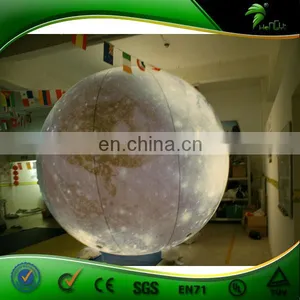Astonishing Inflatable Decoration Sphere Moon Balloon Inflatable Chandelier Planet LED Light thumbnail-3