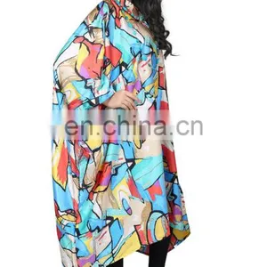 Calf Length Kaftan / Comfortable Collar Neck Fashionable Short Kaftan / Latest Modern Style Free Size Kaftan 2017 (kaftans 2017) thumbnail-5