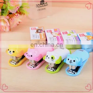 Malaysia Hotsale All Kinds of Staplers Promotional Best Quality Office Standard Manual Colorful Acrylic Mini Animal Stapler thumbnail-1