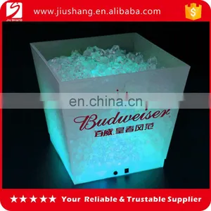 Personalized Square Plastic Led Ice Bucket for Parties thumbnail-1