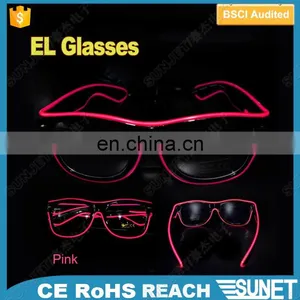 2017 Custom Printed Wedding Decoration Led Glowing Disco Party Glasses thumbnail-5