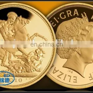 Shiny Finish Gold and Silver Color Metal Crafts Souvenir Coin for Sales thumbnail-4