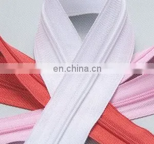 Long Chain Nylon Zipper Meter #3 Side Zipper Nylon Coil Closed-End White Zipper thumbnail-2