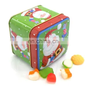 2017 Sweet Square Christmas Gift Meatl Tin Can Packaging Manufacturer thumbnail-3