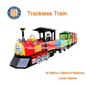 Zhongshan Amusement Park Outdoor and Indoor Equipment Trackless Train Tourist Trains Shopping Mall and Square Electric t thumbnail-1