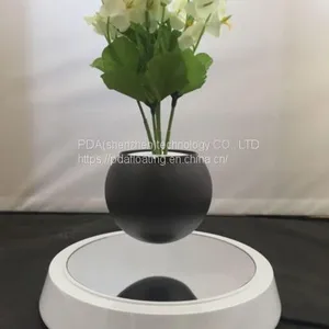 New Round Base Magnetic Floating Levitate Bottom Air Bonsai Flower Pot Planter thumbnail-2