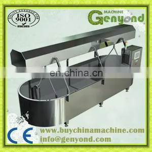 Factory in Shanghai Mozzarella Cheese Cooking Stretching Forming Molding Making Machine Block Cheese Production Line thumbnail-4