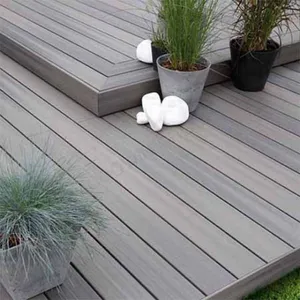 Outdoor Cheap Wood Plastic Flooring Manufacturers WPC Solid Decking thumbnail-5