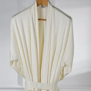 Eliya Luxury Bath Robe High Quality Silk Hotel Bathrobes thumbnail-1