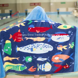 100% Cotton Children's Hooded Beach Towel Hot-sale in Amazon thumbnail-4