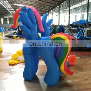 Wholesale Inflatable Cartoon Promotional Animal Ground Inflatable Unicorn for Indoor Outdoor Advertising thumbnail-5