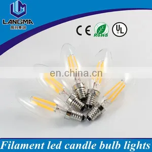 UL 120V Input Bright White 4500k Dimmable Transparent 6 Watt Led Candelabra E12 thumbnail-3