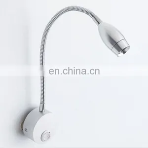 Modern Simple Hotel Headboard Reading Lamp Gooseneck Led Wall Light thumbnail-2