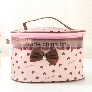 Portable Lace Border Flower Series Makeup Bag, Large Contents thumbnail-4