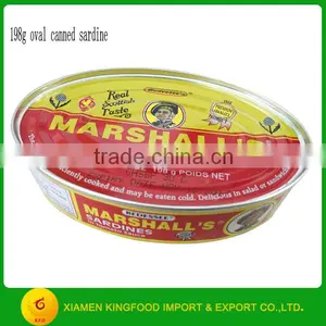 198g Oval Can Sardine in Tomato Sauce thumbnail-1