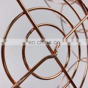 Home Desktop Iron Wire Metal Basket Vegetable Onion Bathroom Kitchen Pantry Fruit Basket Storage thumbnail-2