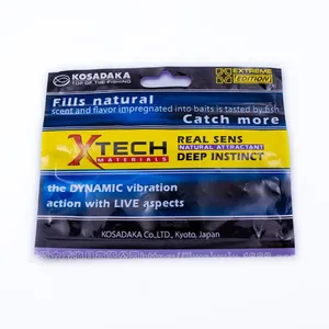 Competitive Price Custom Plastic Fishing Worms Bag Custom Soft Foil Reusable Fish Lure Stosh Baits Packaging Bags With Window thumbnail-2