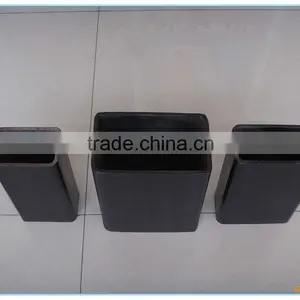Rectangular Steel Pipe Black thumbnail-3