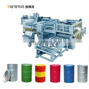 Fully Automatic Stainless Steel 55/42/36 Gallon Steel Drum Manufacturing Oil Drum Production Line thumbnail-1