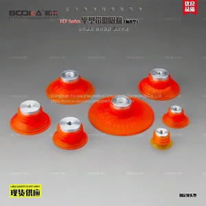 Flat Ribbed Suction Cup Vacuum Sucker Vacuum System Accessories With Connector and Spring Plungers thumbnail-1