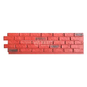 Grui Stone PU Rock Stone Room Inside and Outside Background Wall Brick Living Room Simulation Stone Red Light Cultural Brick thumbnail-5