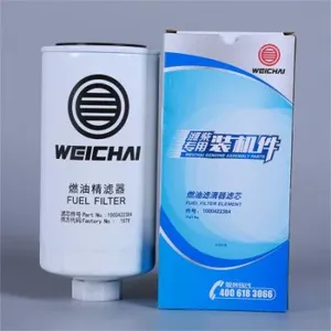 WEICHAI Fuel Filter 1000422384 Construction Machinery Fuel Filter Element for WP4/6/WP12/WD10 Engine thumbnail-1