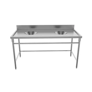 Customizable Working Table Commercial Adjustable Meat Processing Workbench thumbnail-4
