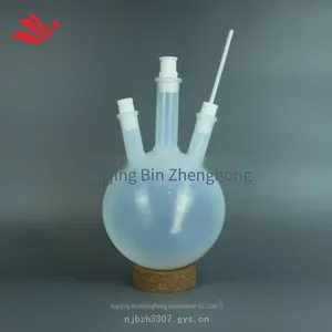 2l Single-necked Pfa Rotary Evaporation Flask With 29 Mouth, Transparent Polytetrafluoroethylene Round-bottom Reaction Flask, Corrosion-resistant Distillation Flask thumbnail-3