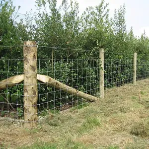 ECO FRIENDLY Galvanized Sheep Livestock Wire Mesh Rolls Security Farm/Horse Cattle Field Fence for Fixed Knot/Deer thumbnail-2