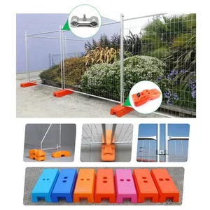 Sustainable Galvanized Construction Temporary Fence Temporary Panels Portable Event Fencing Australia for Sale thumbnail-5