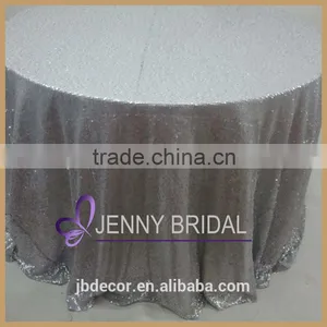 SQN#54 Jenny Bridal Wholesale Matte Pink Beaded Sequin Wedding Table Cover thumbnail-6