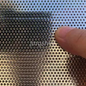 Photochemically Etched Perforated Plate, Round Hole Perforated Plate, Aluminum Alloy Grille, Speaker Grille thumbnail-3