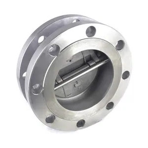 Manufacturer Direct Sales of High-quality Flange Connected Stainless Steel Double Disc Swing Check Valve thumbnail-2