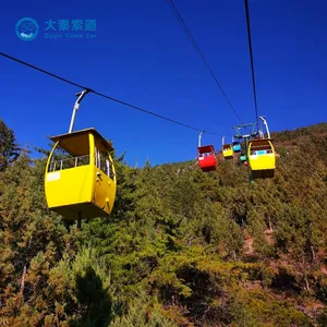 Amusement Park Outdoor Steel Cable Car Safety Features Themed Decor Engaging Ride All Ages 100-500kg Capacity Commercial Use Ropeway Cable Car thumbnail-5