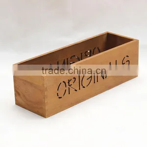 Retro Unfinished Wooden Box thumbnail-1