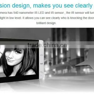7" Wired Video Door Phone Hands-free Intercom Night Vision Camera Color Monitor thumbnail-4