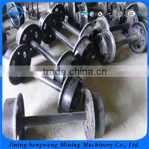 Customizable Strength Loading Cast Iron Or Cast Steel Mine Car Wheel/Rail Wheel Axles/Mining Gauge Wheels thumbnail-5