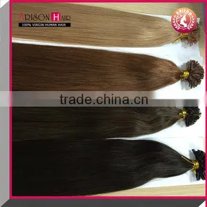 European Virgin Hair I,U,V,flat Tip Pre Bonded Hair Extension Vietnam Hair thumbnail-1