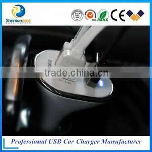 Portable Triple Usb Car Charger 5V Usb Chager for Iphone Mobile Phone thumbnail-3