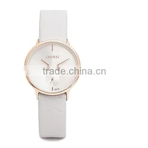 2016 Men Quartz Stainless Steel Back Geniune Leather Wrist Watch thumbnail-2