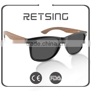 Custom Wood Sunglasses Customized Glasses Wooden Bamboo Logo CE FDA Quality Choice Supplier's Choice thumbnail-4