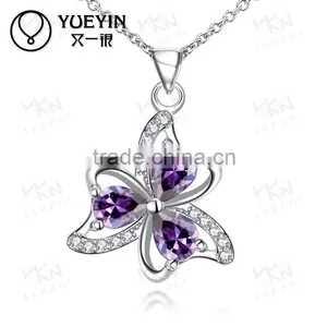 Factory Wholease Fashion Plated Silver Necklace thumbnail-2