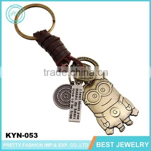Vintage Bulk Knife Shape Key Chain Lanyard Leather Wholesale Key Ring thumbnail-3
