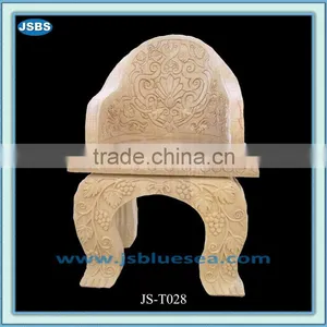 Decorative Marble Chair With Beautiful Carving thumbnail-1